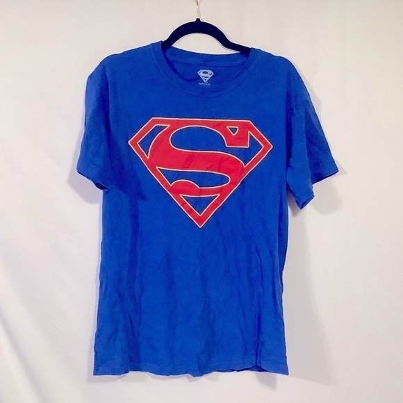 Dc Comics Superman Puff Print T-Shirt - Picture 1 of 4